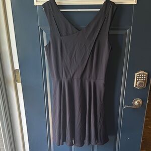 JustFab Black Asymmetrical Sheath Dress Cocktail